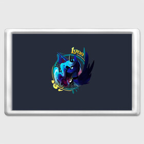 Магнит 45*70 с принтом My little pony Luna в городе Новоалтайск, Пластик | Размер: 78*52 мм; Размер печати: 70*45 | Тематика изображения на принте: applejack | little | magic | mlp | my | pinkie pie | pony | rainbow dash | rarity | twilight | дракон | дружба | единорог | искорка | пони | селестия | спайк | сумеречная | это чудо
