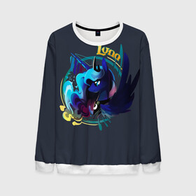 Мужской свитшот 3D с принтом My little pony Luna в городе Новоалтайск, 100% полиэстер с мягким внутренним слоем | круглый вырез горловины, мягкая резинка на манжетах и поясе, свободная посадка по фигуре | applejack | little | magic | mlp | my | pinkie pie | pony | rainbow dash | rarity | twilight | дракон | дружба | единорог | искорка | пони | селестия | спайк | сумеречная | это чудо