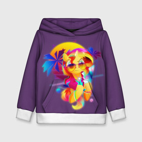 Детская толстовка 3D с принтом My little pony в городе Новоалтайск, 100% полиэстер | двухслойный капюшон со шнурком для регулировки, мягкие манжеты на рукавах и по низу толстовки, спереди карман-кенгуру с мягким внутренним слоем | applejack | little | magic | mlp | my | pinkie pie | pony | rainbow dash | rarity | twilight | дракон | дружба | единорог | искорка | пони | селестия | спайк | сумеречная | это чудо