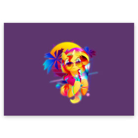Поздравительная открытка с принтом My little pony в городе Новоалтайск, 100% бумага | плотность бумаги 280 г/м2, матовая, на обратной стороне линовка и место для марки
 | applejack | little | magic | mlp | my | pinkie pie | pony | rainbow dash | rarity | twilight | дракон | дружба | единорог | искорка | пони | селестия | спайк | сумеречная | это чудо