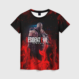 Женская футболка 3D с принтом RESIDENT EVIL 3 в городе Новоалтайск, 100% полиэфир ( синтетическое хлопкоподобное полотно) | прямой крой, круглый вырез горловины, длина до линии бедер | ada wong | biohazard | leon | nemesis | project resistance | raccoon city | re | re3 | resident evil | resident evil 3 | rpd | stars | umbrella | ада вонг | амбрелла | немезис | ужасы
