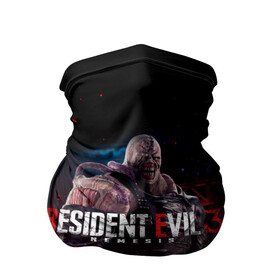 Бандана-труба 3D с принтом RESIDENT EVIL 3 в городе Новоалтайск, 100% полиэстер, ткань с особыми свойствами — Activecool | плотность 150‒180 г/м2; хорошо тянется, но сохраняет форму | ada wong | biohazard | leon | nemesis | project resistance | raccoon city | re | re3 | resident evil | resident evil 3 | rpd | stars | umbrella | ада вонг | амбрелла | немезис | ужасы