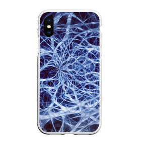 Чехол для iPhone XS Max матовый с принтом Nerves в городе Новоалтайск, Силикон | Область печати: задняя сторона чехла, без боковых панелей | Тематика изображения на принте: nerves | абстрактно | абстрактные | абстрактный | абстракция | нейронная | неон | неонка | неоновые | нерв | нервная | нервы | объёмные | объёмный | светящиеся | светящийся | сетка | сеть | система