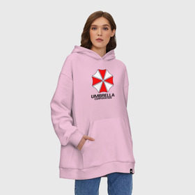 Худи SuperOversize хлопок с принтом UMBRELLA CORP в городе Новоалтайск, 70% хлопок, 30% полиэстер, мягкий начес внутри | карман-кенгуру, эластичная резинка на манжетах и по нижней кромке, двухслойный капюшон
 | ada wong | biohazard | leon | nemesis | project resistance | raccoon city | re | re3 | resident evil | resident evil 3 | rpd | stars | umbrella | ада вонг | амбрелла | немезис | ужасы
