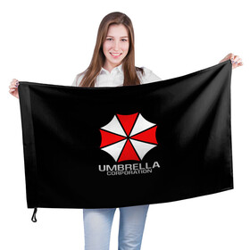 Флаг 3D с принтом UMBRELLA CORP | АМБРЕЛЛА КОРП в городе Новоалтайск, 100% полиэстер | плотность ткани — 95 г/м2, размер — 67 х 109 см. Принт наносится с одной стороны | ada wong | biohazard | leon | nemesis | project resistance | raccoon city | re | re3 | resident evil | resident evil 3 | rpd | stars | umbrella | ада вонг | амбрелла | немезис | ужасы