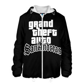 Мужская куртка 3D с принтом GTA San Andreas в городе Новоалтайск, ткань верха — 100% полиэстер, подклад — флис | прямой крой, подол и капюшон оформлены резинкой с фиксаторами, два кармана без застежек по бокам, один большой потайной карман на груди. Карман на груди застегивается на липучку | gta | sa | sanandreas | футболка | чёрный