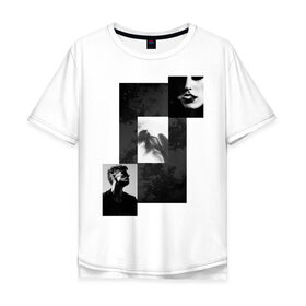 Мужская футболка хлопок Oversize с принтом Чёрно-белые фото в городе Новоалтайск, 100% хлопок | свободный крой, круглый ворот, “спинка” длиннее передней части | black and white