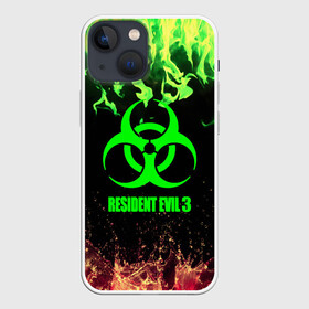 Чехол для iPhone 13 mini с принтом RESIDENT EVIL 3 в городе Новоалтайск,  |  | biohazard | biohazard 7 | crocodile | fang | game | hand | monster | new umbrella | resident evil | resident evil 7 | umbrella | umbrella corp | umbrella corporation | zombie | обител