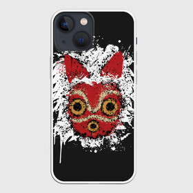 Чехол для iPhone 13 mini с принтом Princess Mononoke в городе Новоалтайск,  |  | eboshi | ghibli | hayao | hime | lady | miyazaki | mononoke | princess | studio | аситака | волчица | гибли | дух леса | мононоке | моро | сан