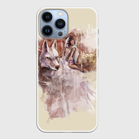 Чехол для iPhone 13 Pro Max с принтом Princess Mononoke в городе Новоалтайск,  |  | Тематика изображения на принте: eboshi | ghibli | hayao | hime | lady | miyazaki | mononoke | princess | studio | аситака | волчица | гибли | дух леса | мононоке | моро | сан