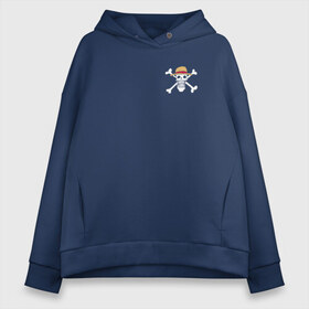 Женское худи Oversize хлопок с принтом One Piece в городе Новоалтайск, френч-терри — 70% хлопок, 30% полиэстер. Мягкий теплый начес внутри —100% хлопок | боковые карманы, эластичные манжеты и нижняя кромка, капюшон на магнитной кнопке | lucy | luffy monkey | mugiwara | one piece | straw hat | большой куш | ван пис | луффи | одним куском