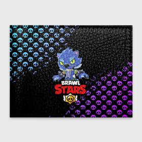 Обложка для студенческого билета с принтом BRAWL STARS ОБОРОТЕНЬ LEON. в городе Новоалтайск, натуральная кожа | Размер: 11*8 см; Печать на всей внешней стороне | brawl stars | leon | moba | pattern | бравл старс | жанр | игра | леон | оборотень leon | паттерн | череп | черепа