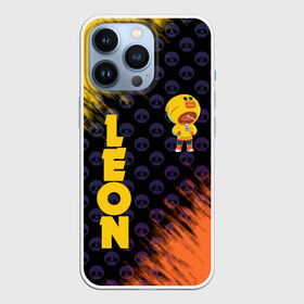 Чехол для iPhone 13 Pro с принтом BRAWL STARS SALLY LEON. в городе Новоалтайск,  |  | Тематика изображения на принте: brawl stars | leon | moba | pattern | sally leon | бравл старс | жанр | игра | леон | паттерн | утка | черепа