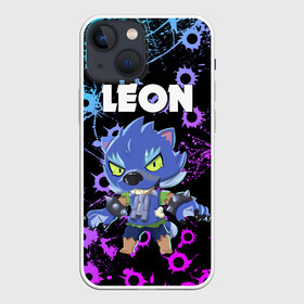 Чехол для iPhone 13 mini с принтом BRAWL STARS ОБОРОТЕНЬ LEON. в городе Новоалтайск,  |  | brawl stars | leon | moba | бравл старс | жанр | игра | леон | оборотень leon | паттерн