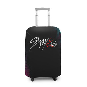 Чехол для чемодана 3D с принтом STRAY KIDS в городе Новоалтайск, 86% полиэфир, 14% спандекс | двустороннее нанесение принта, прорези для ручек и колес | skz | stray kids | бан чан | ли ноу | скз | стрей кидс | сынмин | уджин | феликс | хан | хёджин | чанбин