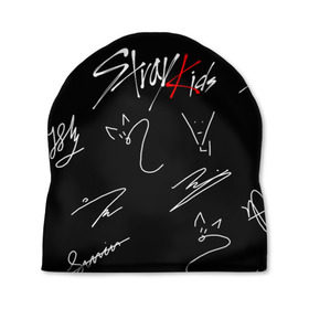 Шапка 3D с принтом STRAY KIDS в городе Новоалтайск, 100% полиэстер | универсальный размер, печать по всей поверхности изделия | skz | stray kids | бан чан | ли ноу | скз | стрей кидс | сынмин | уджин | феликс | хан | хёджин | чанбин