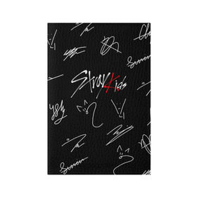Обложка для паспорта матовая кожа с принтом STRAY KIDS в городе Новоалтайск, натуральная матовая кожа | размер 19,3 х 13,7 см; прозрачные пластиковые крепления | Тематика изображения на принте: skz | stray kids | бан чан | ли ноу | скз | стрей кидс | сынмин | уджин | феликс | хан | хёджин | чанбин