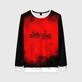 Женский свитшот 3D с принтом STRAY KIDS. в городе Новоалтайск, 100% полиэстер с мягким внутренним слоем | круглый вырез горловины, мягкая резинка на манжетах и поясе, свободная посадка по фигуре | skz | stray kids | бан чан | ли ноу | скз | стрей кидс | сынмин | уджин | феликс | хан | хёджин | чанбин