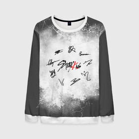 Мужской свитшот 3D с принтом STRAY KIDS. в городе Новоалтайск, 100% полиэстер с мягким внутренним слоем | круглый вырез горловины, мягкая резинка на манжетах и поясе, свободная посадка по фигуре | skz | stray kids | бан чан | ли ноу | скз | стрей кидс | сынмин | уджин | феликс | хан | хёджин | чанбин