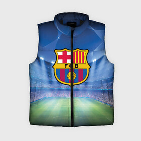 Женский жилет утепленный 3D с принтом FC Barcelona в городе Новоалтайск,  |  | barcelona | spain | барселона | испания