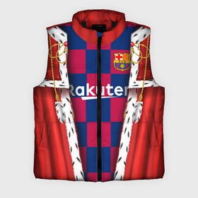 Мужской жилет утепленный 3D с принтом King Barcelona в городе Новоалтайск,  |  | barcelona | champions league | king | spain | барселона | королевство | король | лига чемпионов | месси