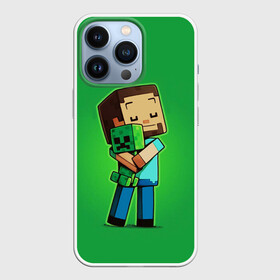 Чехол для iPhone 13 Pro с принтом MINECRAFT в городе Новоалтайск,  |  | game | minecraft | блоки | игра | квадраты | компьютерная игра | крипер | майнкрафт