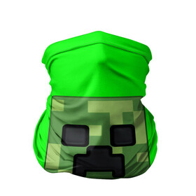 Бандана-труба 3D с принтом MINECRAFT CREEPER в городе Новоалтайск, 100% полиэстер, ткань с особыми свойствами — Activecool | плотность 150‒180 г/м2; хорошо тянется, но сохраняет форму | game | minecraft | блоки | игра | квадраты | компьютерная игра | крипер | майнкрафт