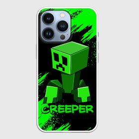 Чехол для iPhone 13 Pro с принтом MINECRAFT CREEPER в городе Новоалтайск,  |  | game | minecraft | блоки | игра | квадраты | компьютерная игра | крипер | майнкрафт