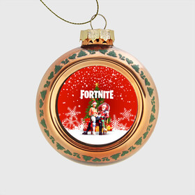 Стеклянный ёлочный шар с принтом FORTNITE НОВОГОДНИЙ в городе Новоалтайск, Стекло | Диаметр: 80 мм | 2020 | christmas | fortnite | fortnite 2 | fortnite x | marshmello | new year | ninja | santa | маршмелло | ниндзя | новогодний | новый год | санта | фортнайт | фортнайт 2 | фортнайт глава 2