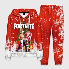 Мужской костюм 3D с принтом FORTNITE НОВОГОДНИЙ в городе Новоалтайск, 100% полиэстер | Манжеты и пояс оформлены тканевой резинкой, двухслойный капюшон со шнурком для регулировки, карманы спереди | 2020 | christmas | fortnite | fortnite 2 | fortnite x | marshmello | new year | ninja | santa | маршмелло | ниндзя | новогодний | новый год | санта | фортнайт | фортнайт 2 | фортнайт глава 2