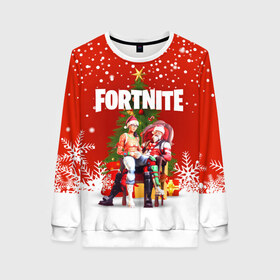 Женский свитшот 3D с принтом FORTNITE НОВОГОДНИЙ в городе Новоалтайск, 100% полиэстер с мягким внутренним слоем | круглый вырез горловины, мягкая резинка на манжетах и поясе, свободная посадка по фигуре | 2020 | christmas | fortnite | fortnite 2 | fortnite x | marshmello | new year | ninja | santa | маршмелло | ниндзя | новогодний | новый год | санта | фортнайт | фортнайт 2 | фортнайт глава 2