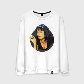 Мужской свитшот хлопок с принтом Mia Pulp Fiction в городе Новоалтайск, 100% хлопок |  | mia | pulp | pulp fiction | quentin tarantino | tarantino | квентин тарантино | кино | криминальное чтиво | тарантино | тарентино | торентино | торрентино | фильм | чтиво