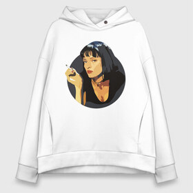 Женское худи Oversize хлопок с принтом Mia Pulp Fiction в городе Новоалтайск, френч-терри — 70% хлопок, 30% полиэстер. Мягкий теплый начес внутри —100% хлопок | боковые карманы, эластичные манжеты и нижняя кромка, капюшон на магнитной кнопке | mia | pulp | pulp fiction | quentin tarantino | tarantino | квентин тарантино | кино | криминальное чтиво | тарантино | тарентино | торентино | торрентино | фильм | чтиво