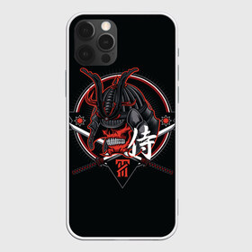 Чехол для iPhone 12 Pro Max с принтом Самурай в городе Новоалтайск, Силикон |  | Тематика изображения на принте: рисунок | самурай | череп | череп самурая | шлем самурая