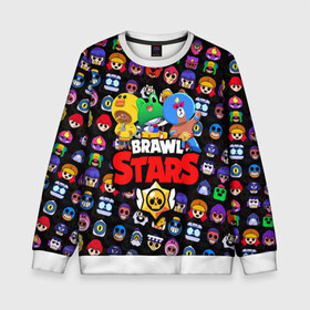 Детский свитшот 3D с принтом BRAWL STARS в городе Новоалтайск, 100% полиэстер | свободная посадка, прямой крой, мягкая тканевая резинка на рукавах и понизу свитшота | 8 bit | brawl stars | crow | crow phoenix. | leon | leon shark | бравл старс | браво старс | ворон | игра бравл | леон | леон шарк | оборотень