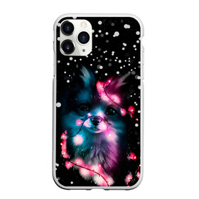 Чехол для iPhone 11 Pro матовый с принтом ЛИСЁНОК НОВОГОДНИЙ в городе Новоалтайск, Силикон |  | Тематика изображения на принте: 2020 | snow | winter | гирлянда | зима | лиса | лисенок | новый год | новый год 2020 | снег