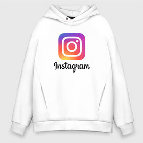 Мужское худи Oversize хлопок с принтом INSTAGRAM в городе Новоалтайск, френч-терри — 70% хлопок, 30% полиэстер. Мягкий теплый начес внутри —100% хлопок | боковые карманы, эластичные манжеты и нижняя кромка, капюшон на магнитной кнопке | insta | instagram | instagramm | social | видео | инста | инстаграм | инстаграмм | приложение | социальная сеть | фото