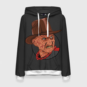 Женская толстовка 3D Freddy Krueger: в городе Новоалтайск, 100% полиэстер  | двухслойный капюшон со шнурком для регулировки, мягкие манжеты на рукавах и по низу толстовки, спереди карман-кенгуру с мягким внутренним слоем. | freddy krueger | friday the 13th | пятница 13 | фредди крюгер