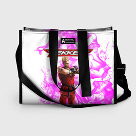 Сумка-шоппер 3D с принтом Пол Феникс в городе Новоалтайск, 100% полиэстер | застегивается на металлическую кнопку; внутренний карман застегивается на молнию. Стенки укреплены специальным мягким материалом, чтобы защитить содержимое от несильных ударов
 | paul phoenix | tekken | игры | пол феникс | тейкен