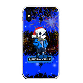 Чехол для iPhone XS Max матовый с принтом НОВОГОДНИЙ UNDERTALE в городе Новоалтайск, Силикон | Область печати: задняя сторона чехла, без боковых панелей | asriel dreemurr | blaster | chara | frisk | gaster | sans | undertale | азриэль дримурр | андертейл | андрайн | гастер | меттатон | санс | фриск | чара