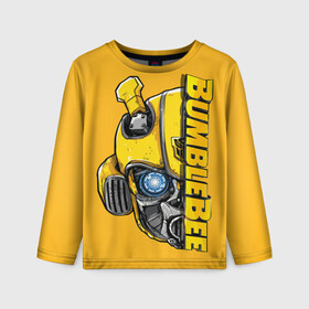 Детский лонгслив 3D с принтом Transformers Bumblebee в городе Новоалтайск, 100% полиэстер | длинные рукава, круглый вырез горловины, полуприлегающий силуэт
 | bumblebee | transformers | автоботы | бамблби | мегатрон | оптимус прайм | роботы | трансформеры