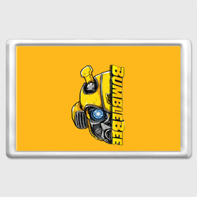 Магнит 45*70 с принтом Transformers Bumblebee в городе Новоалтайск, Пластик | Размер: 78*52 мм; Размер печати: 70*45 | Тематика изображения на принте: bumblebee | transformers | автоботы | бамблби | мегатрон | оптимус прайм | роботы | трансформеры