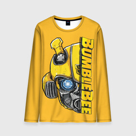 Мужской лонгслив 3D с принтом Transformers Bumblebee в городе Новоалтайск, 100% полиэстер | длинные рукава, круглый вырез горловины, полуприлегающий силуэт | Тематика изображения на принте: bumblebee | transformers | автоботы | бамблби | мегатрон | оптимус прайм | роботы | трансформеры