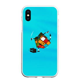 Чехол для iPhone XS Max матовый с принтом Кубик Рубика танцор в городе Новоалтайск, Силикон | Область печати: задняя сторона чехла, без боковых панелей | Тематика изображения на принте: mathematica | кубик | магия. формулы | математика | наука | рубика | соберись | танец | технарь