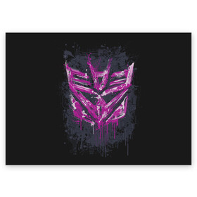 Поздравительная открытка с принтом Transformers в городе Новоалтайск, 100% бумага | плотность бумаги 280 г/м2, матовая, на обратной стороне линовка и место для марки
 | bumblebee | transformers | автоботы | бамблби | мегатрон | оптимус прайм | роботы | трансформеры