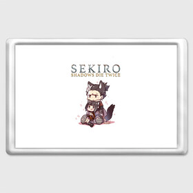 Магнит 45*70 с принтом Sekiro:Shadows Die Twice в городе Новоалтайск, Пластик | Размер: 78*52 мм; Размер печати: 70*45 | action | game | japan | sekiro shadows die twice | wolf | воин | волк | игра | сенгоку | экшен | япония