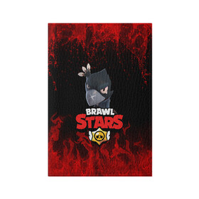 Обложка для паспорта матовая кожа с принтом BRAWL STARS CROW в городе Новоалтайск, натуральная матовая кожа | размер 19,3 х 13,7 см; прозрачные пластиковые крепления | 2020 | android | brawl stars | crow | games | leon | mobile game | stars | бравл старс | ворон | игры | леон | мобильные игры