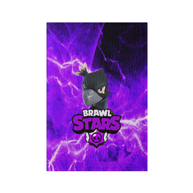 Обложка для паспорта матовая кожа с принтом BRAWL STARS CROW в городе Новоалтайск, натуральная матовая кожа | размер 19,3 х 13,7 см; прозрачные пластиковые крепления | 2020 | android | brawl stars | crow | games | leon | mobile game | stars | бравл старс | ворон | игры | леон | мобильные игры