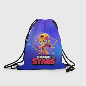 Рюкзак-мешок 3D с принтом Brawl Stars. Max в городе Новоалтайск, 100% полиэстер | плотность ткани — 200 г/м2, размер — 35 х 45 см; лямки — толстые шнурки, застежка на шнуровке, без карманов и подкладки | bo | brawl | brock | bull | colt | dynamike | elprimo | jessie | leon | moba | nita | shelly | stars | бо | брок | булл | джесси | динамайк | кольт | леон | нита | шелли | эльпримо