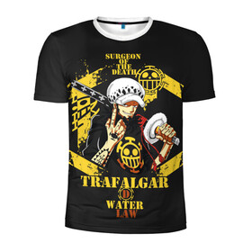 Мужская футболка 3D спортивная с принтом One Piece  Trafalgar Water в городе Новоалтайск, 100% полиэстер с улучшенными характеристиками | приталенный силуэт, круглая горловина, широкие плечи, сужается к линии бедра | anime | kaido | luffy | manga | one piece | theory | zoro | большой куш | ван | луффи | манга | манки д | мульт | пираты | пис | рыжий | сёнэн | сериал | шанкс